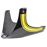 Pyramid Belly Pan Metallic Diablo Black/Metallic Yellow - Kawasaki Z 900 RS SE (22>))