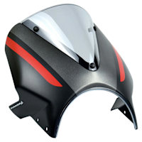 Pyramid Fly Screen Matt Storm Grey / Silver Ice - Triumph Thruxton 1200 RS (20>)