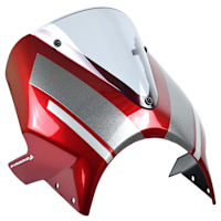 Pyramid Fly Screen Red Hopper Scheme - Triumph Speed Twin 1200 (19>)