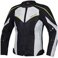 Rebelhorn Ladies Hiflow IV Textile Jacket - Black / Silver / Flo Yellow