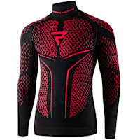Rebelhorn Therm II Long Sleeve Shirt - Black / Red