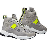 Rev'it Astro Leather Boots - Light Grey / Neon Yellow