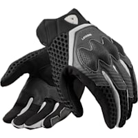 Rev'it Veloz Leather Gloves - Black / White