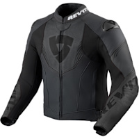 Rev'it Argon 3 Leather Jacket - Black / Anthracite