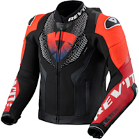 Rev'it Hyperspeed 3 Pro Leather Jacket - Black / Red