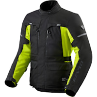 Rev'it Outback 5 H2O Textile Jacket - Black / Neon Yellow