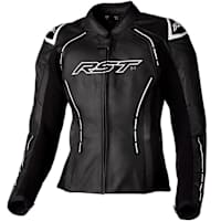 RST Ladies S1 CE Leather Jacket - Black / White