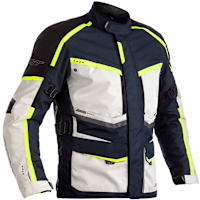 RST Maverick CE Textile Jacket - Blue / Silver / Neon
