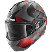 Shark Evo GT - Tekline Matt Black / Anthracite / Red