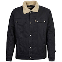 Spada Temper Trucker Textile Jacket - Black / Tan
