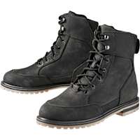 Spirit Motors Franky Stone Leather Boots - Black