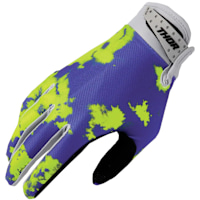 Thor Youth Launchmode Textile Gloves - Bleach Grey / Acid
