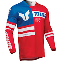 Thor Launchmode Patriot Jersey - White / Red / Blue