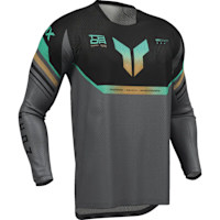 Thor Launchmode Vented Jersey - Raptor Black / Charcoal