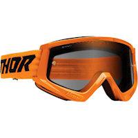 Thor Combat Sand Goggles - Fluo Orange / Black / Smoked Lens