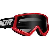 Thor Combat Sand Goggles - Red / Grey / Smoked Lens