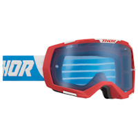 Thor Regiment Goggles - Red / White / Blue / Blue Lens