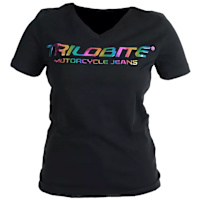Trilobite Ladies Katchaba  T-Shirt - Black Rainbow
