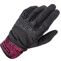 Tucano Urbano Ladies Miky Textile Gloves - Black / Fuchsia Graphic