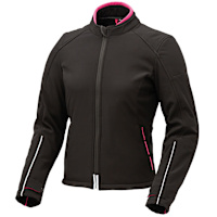Tucano Urbano Ladies Ovetta Textile Jacket - Black / Fuchsia