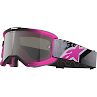 Alpinestars Vision 5 Lahnd Goggles - Iron / Fluo Pink / Mirror Silver Lens