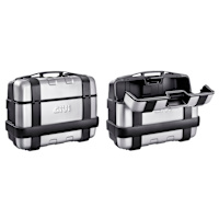 Givi TRK33PACK2 Trekker Aluminium Finish Monokey Panniers (Pair) - 66 Litre Total Capacity