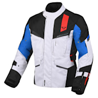 Macna Zastro Textile Jacket - Black / Grey / Red / Blue