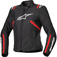 Alpinestars Stella T-SPS V2 Waterproof Jacket - Black / White / Red Fluo
