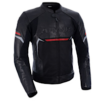 ARMR Raiden 3.0 Leather Jacket - Black / Red