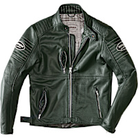 Spidi Clubber Leather Jacket - Green / Ice