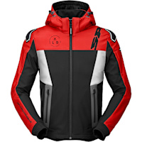 Spidi Hoodie Warrior Textile Jacket - Black / White / Red
