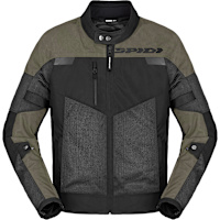 Spidi Equinox Net Windout Textile Jacket - Black / Military Green