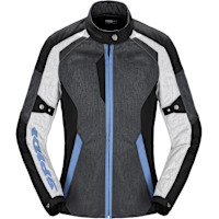 Spidi Ladies Tek Net Textile Jacket - Black / Grey / Light Blue