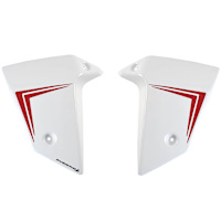 Pyramid Radiator Cheeks Pearl Glare White - Honda CB750 Hornet (22-)