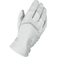 Spidi Race One Leather Gloves - White