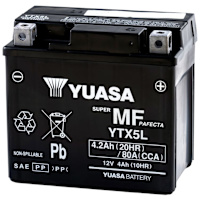 Yuasa Motorcycle Battery YTX5L