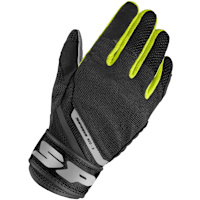 Spidi Neo-S Textile Gloves - Black / White / Fluo Yellow