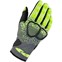 Spidi Cross Knit Textile Gloves - Grey / Fluo Yellow