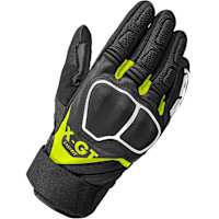 Spidi X-GT Leather Gloves - Black / Fluo Yellow