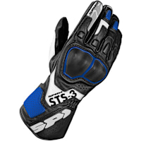 Spidi STS-R3 Leather Gloves - Black / Blue / White