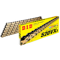 D.I.D Heavy Duty Drive Chain - 520 Pitch VX3 - Gold