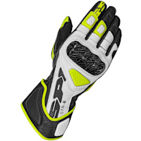 Spidi STR-6 Leather Gloves - Black / Fluo Yellow