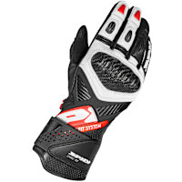 Spidi Carbo Fit Leather CE Gloves - Black / White / Red