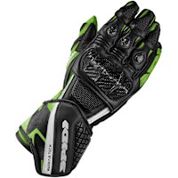 Spidi Carbo 5 CE Leather Gloves - Black / Green