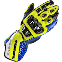 Spidi Carbo Track Evo CE Gloves - Black / Blue / Yellow