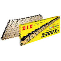 D.I.D 'X' Ring Drive Chain - 530 Pitch VX3 - Gold
