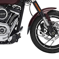 Pyramid Extenda Fenda Matt Black - Harley Davidson Softail Low Rider ST (22>)