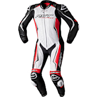 RST Race Dept V4.1 Evo Kangaroo One Piece Airbag Leather Suit - White / Red / Black