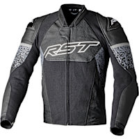 RST Pro Series Supersport-K CE Leather Jacket - Black / Grey