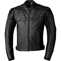RST S1 CE Leather Jacket - Black / Black